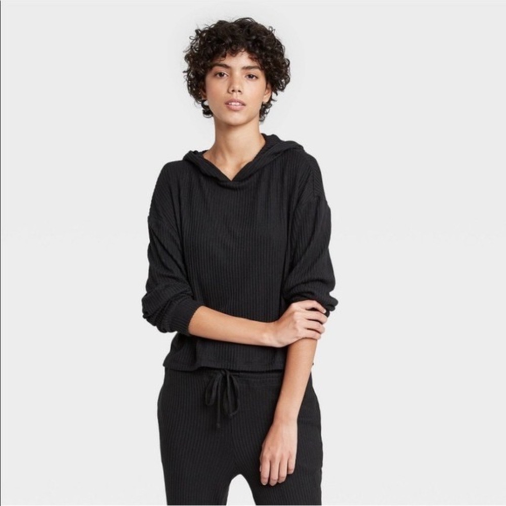 Colsie Ribbed Lounge Hoodie